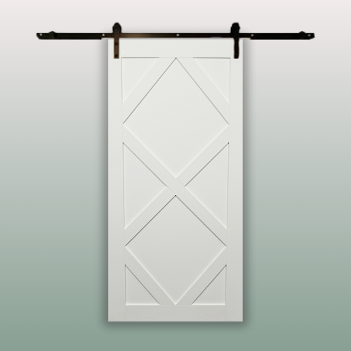 Pre-Primed Diamond Barn Door