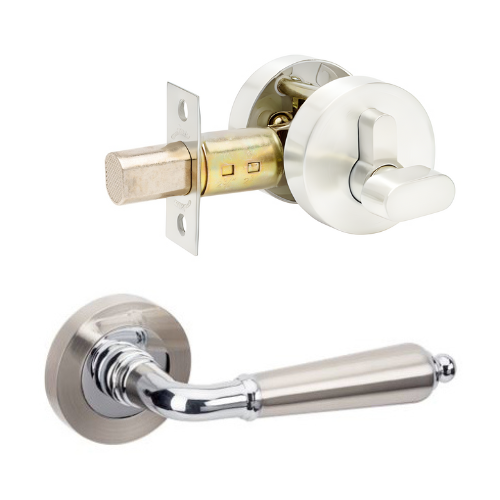 Zanda Oxford Handle + Deadbolt Silver (Brushed Nickel)