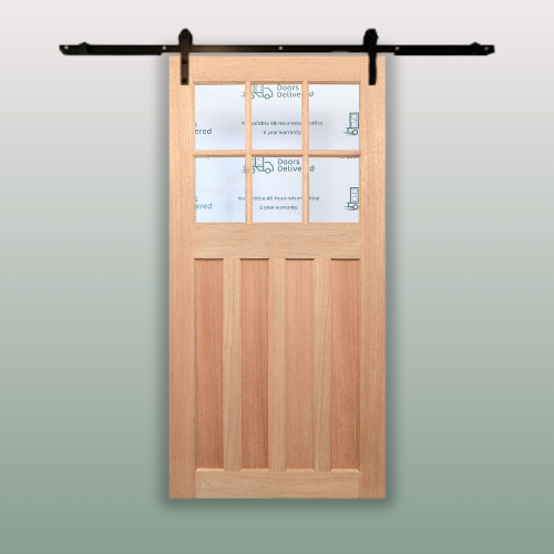Timber & Glass Barn Door