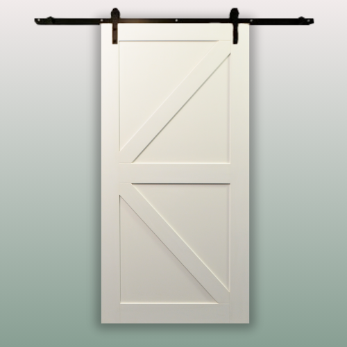 Pre-Primed Braced Barn Door