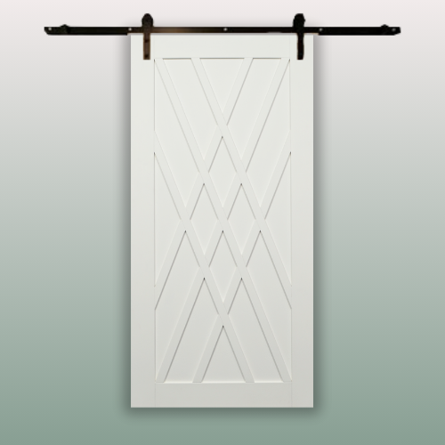 Pre-Primed X Barn Door