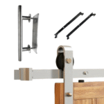 2100 Barn Door Hardware Bundle - Silver